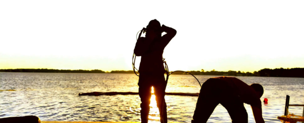 Diver in the Sunset